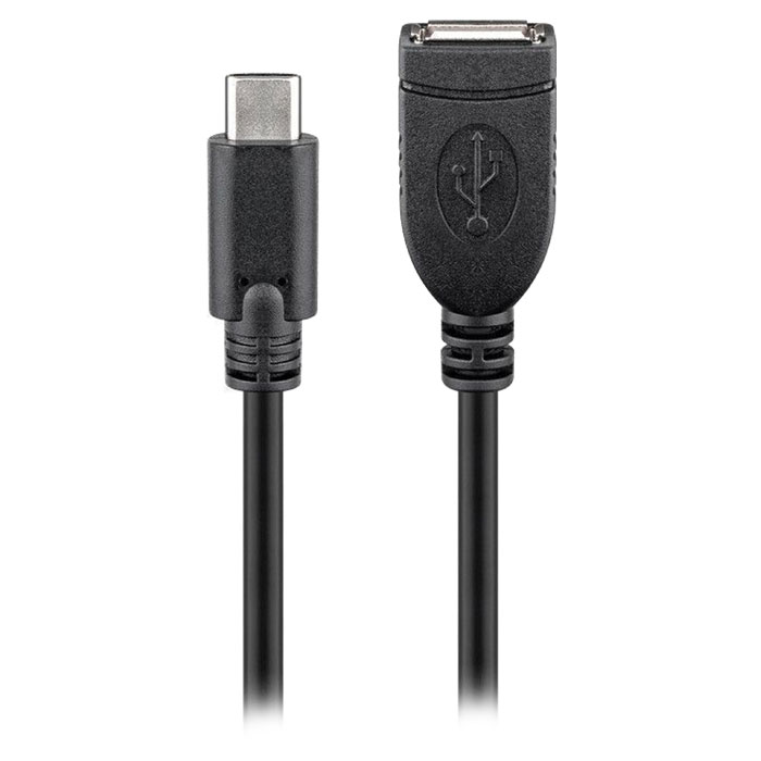 55470 Cable de extensión USB-C, negro