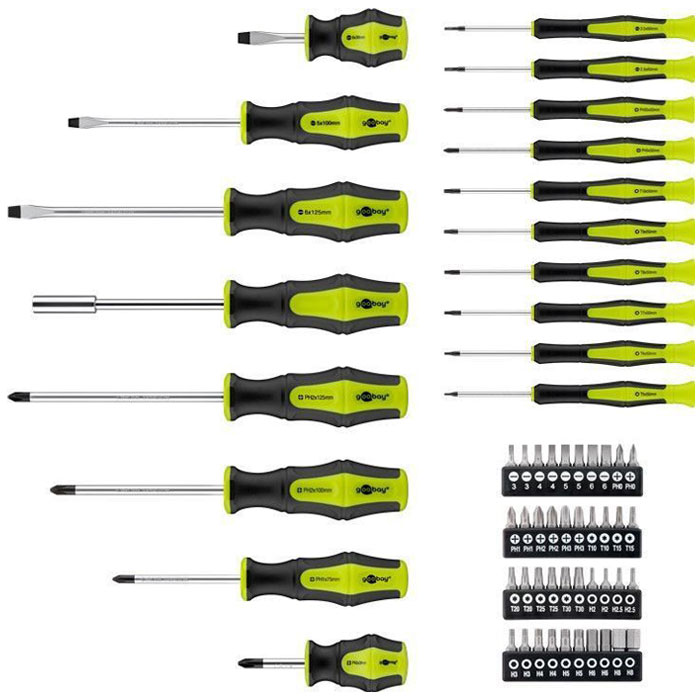 74005 58-piece precision screwdriver case for all conventional screwing and asse