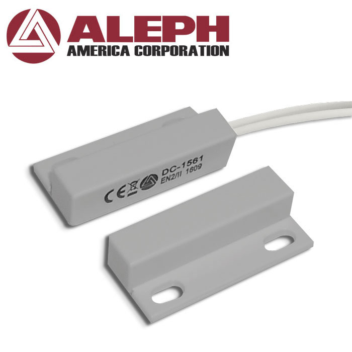 Aleph, DC-1561G, tornillo y adhesivo pequeño contacto magnético gris