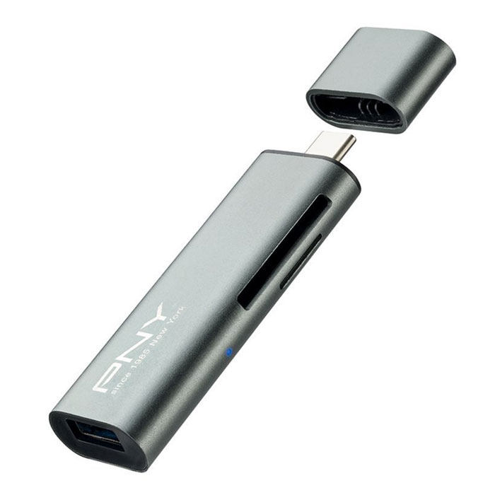 PNY R-TC-UA-3N1E01-RB USB-C CARD READER-USB ADAPTER