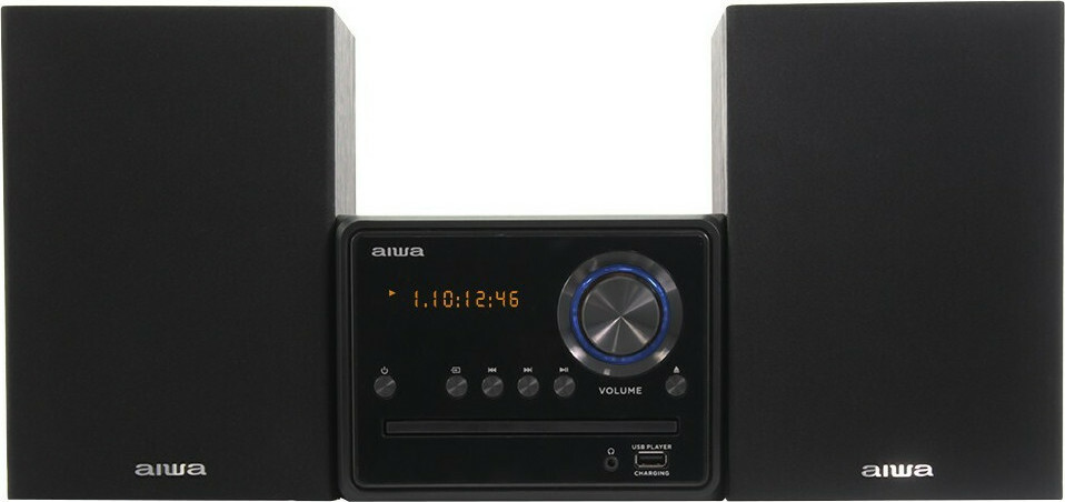 Aiwa Ηχοσύστημα 2.0 MSBTU-300 20W με CD / Digital Media Player και Bluetooth Μαύρο