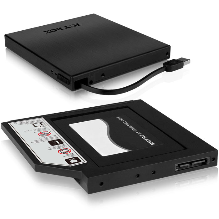 ICY BOX IB-AC642 SSD/SATA ADAPTER FOR DVD, STAT USB2.0 /70642