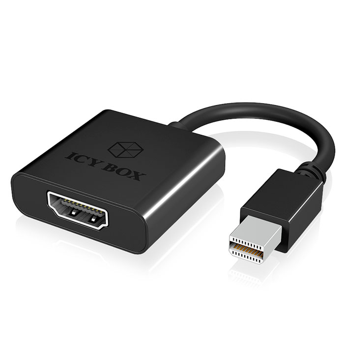 ICY BOX IB-AC538 Adaptador Mini DP 1.1 a HDMI 1.3, negro / 60056