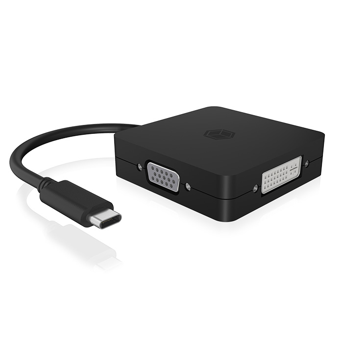 ICY BOX IB-DK1104-C 4-IN-1 USB Type-C VIDEO ADAPTER