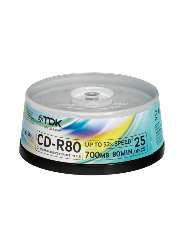 TDK CD-R80 25 TEMAXIA