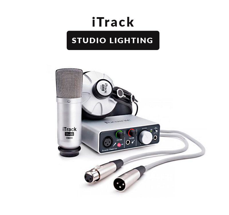 FOCUSRITE ITRACK STUDIO LIGHTING - Ολοκληρωμένο πακέτο ηχογράφησης για IPAD,MAC,PC