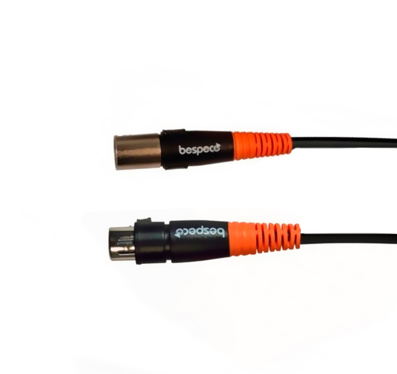 Bespeco SLFM300 Cable de micrófono XLR Hembra-XLR Macho, 3m
