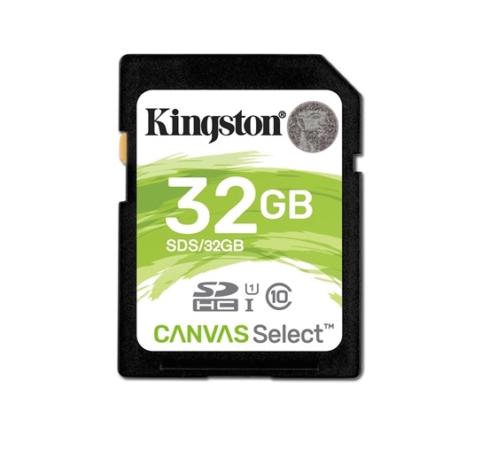 Kingston Canvas Select SDS / 32GB SDHC U1 Class 10 Memory Card