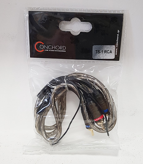 Cable Conchord TS-1 2 x RCA macho - 2 x RCA macho de 1 m con control remoto