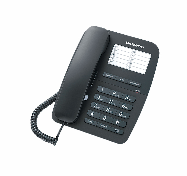Daewoo DTC-240 Σταθερό τηλέφωνο σε χρώμα μαύρο