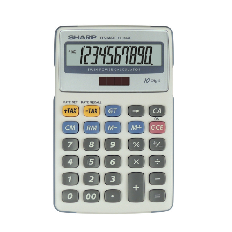 Sharp EL-334FB Medium 10 Digit Calculator