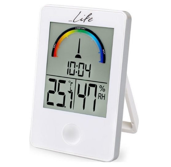 LIFE WES-101 Digital Thermometer / Hygrometer With Clock