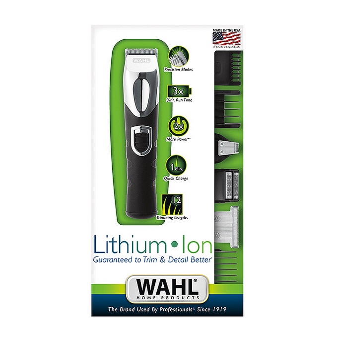 Wahl Grooming Kit (9854-616) Rechargeable Trimmer with Lithium Battery