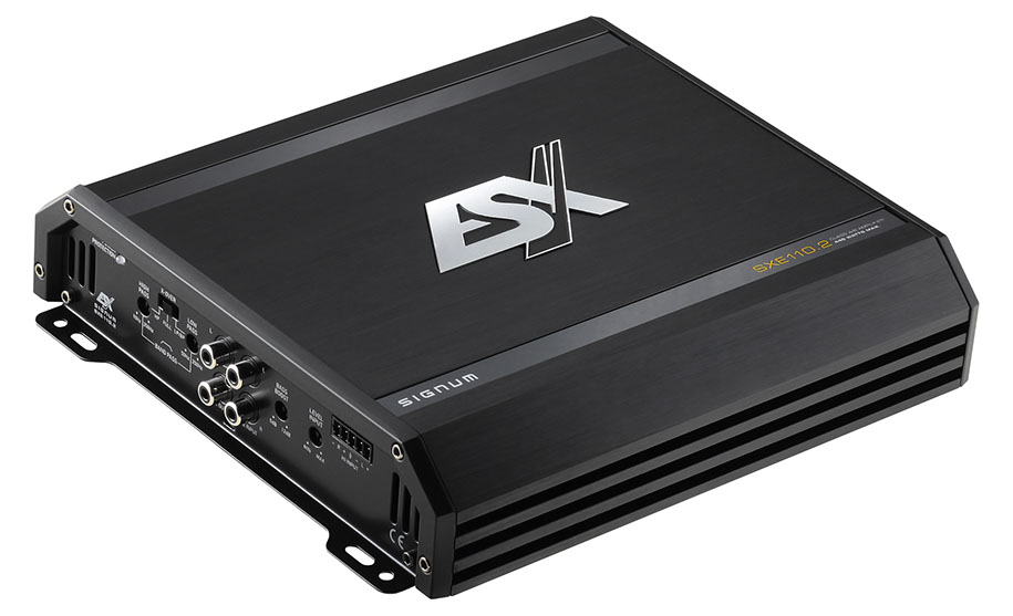 ESX SIGNUM SXE110.2 Amplificador de coche de dos canales CLASE A / B 2x140W RMS / 4Ohm