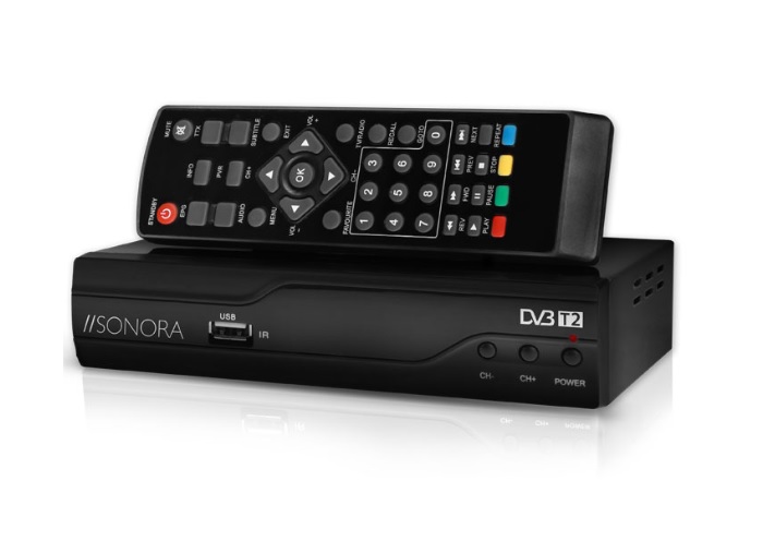 SONORA DVB T2-001 Επίγειος ψηφιακός δέκτης MPEG-4 υψηλής ευκρίνειας FHD