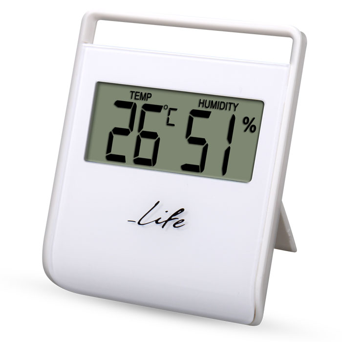 LIFE FLEXY Thermometer with hygrometer, White
