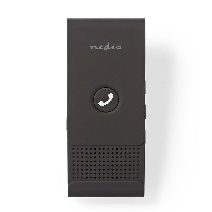 NEDIS CKIT100BK Car Kit, Bluetooth, hasta 2 teléfonos inteligentes, máximo 12 horas de tiempo de conversación