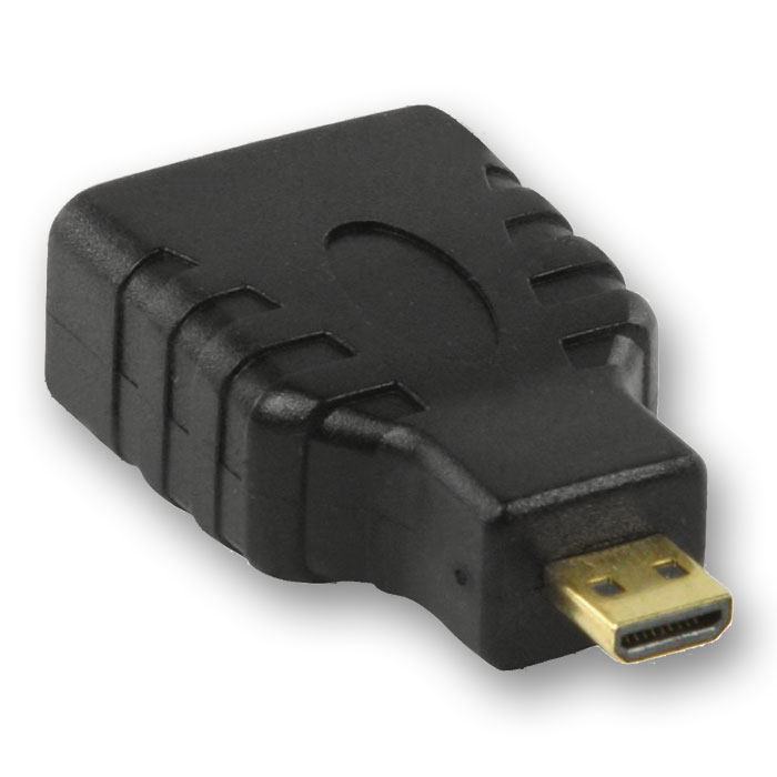 NEDIS CVGP34907BK Adaptador HDMI, Micro conector HDMI - HDMI Hembra, | Negro
