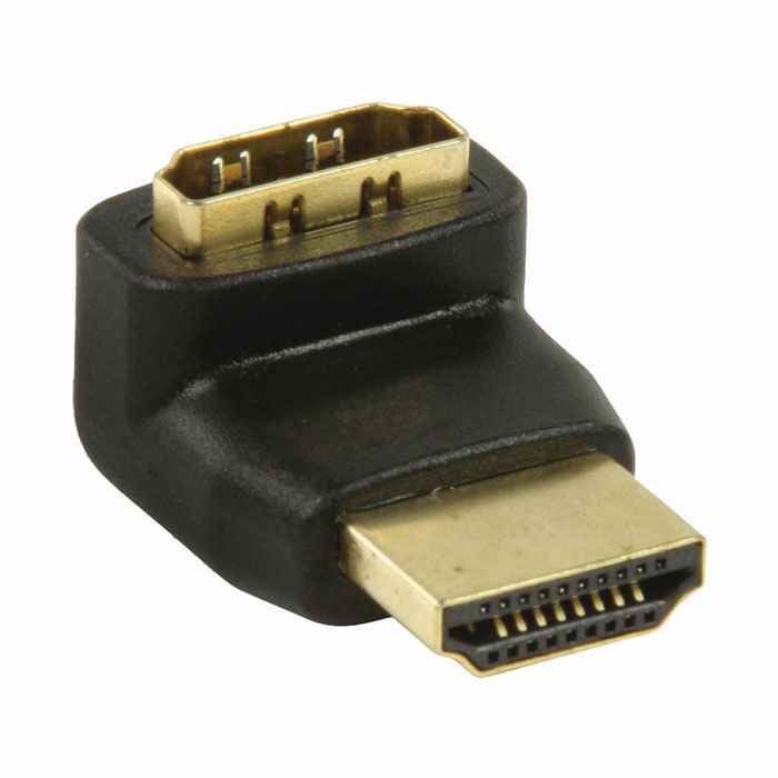 NEDIS CVGP34902BK HDMI Adapter-HDMI Connector - HDMI Female 270 ° Angled Black