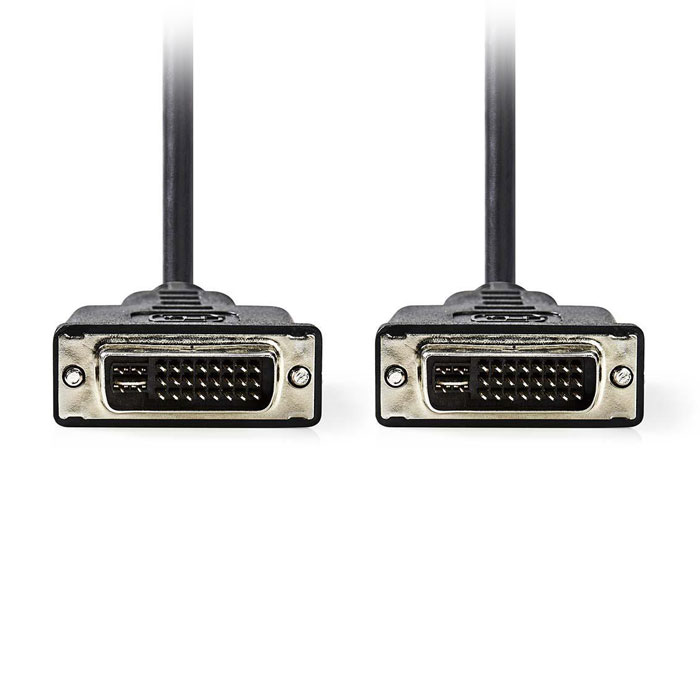 NEDIS CCGP32050BK20 DVI CableDVI-I 24 + 5-pin Male - DVI-I 24 + 5-pin Male 2.0m Blac