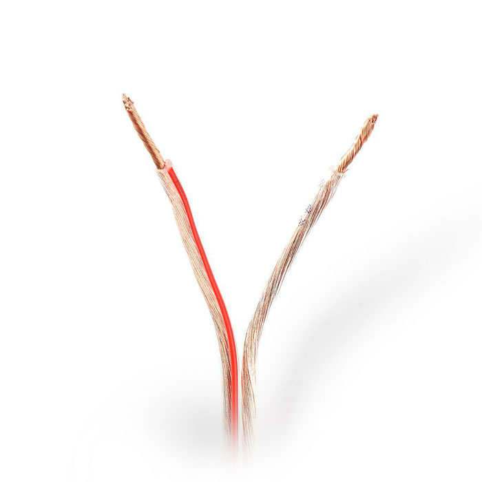 Cable de altavoz NEDIS CAGW1500TR1000 2x 1.50 mm2 Envoltura de 100 m Transparente