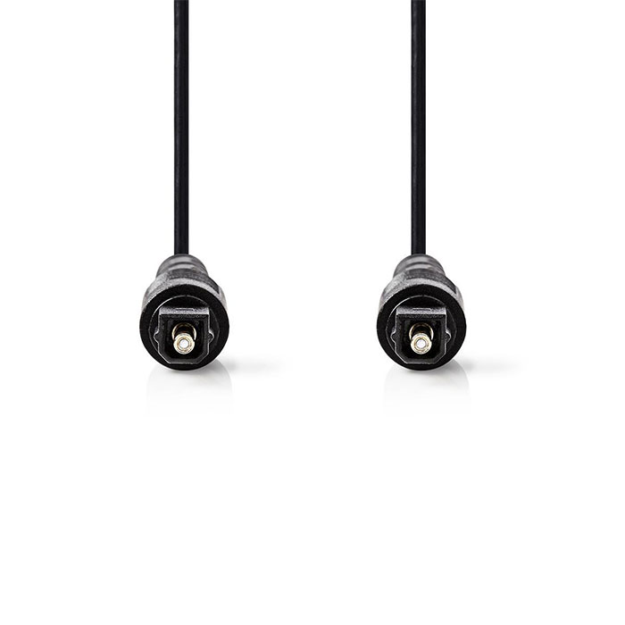 NEDIS CAGT25000BK20 Optical Audio Cable TosLink Male TosLink Male 2.0 m Black