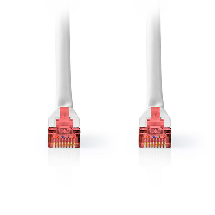 NEDIS CCGT85221WT10 Network Cable CAT6 S / FTP RJ45 Male RJ45 Male 1.0 m White