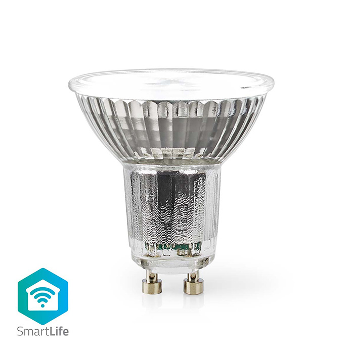NEDIS WIFILRC10GU10 SmartLife Full Color LED Bulb GU10 345lm 4.9W RGB / Warm to Cool White, PAR16
