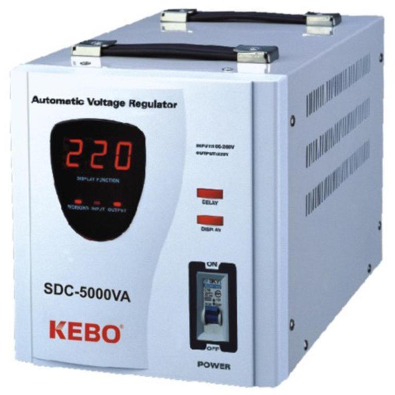 Estabilizador - Regulador de voltaje 5000VA Tipo Servo Digital KEBO SDC-5000VA