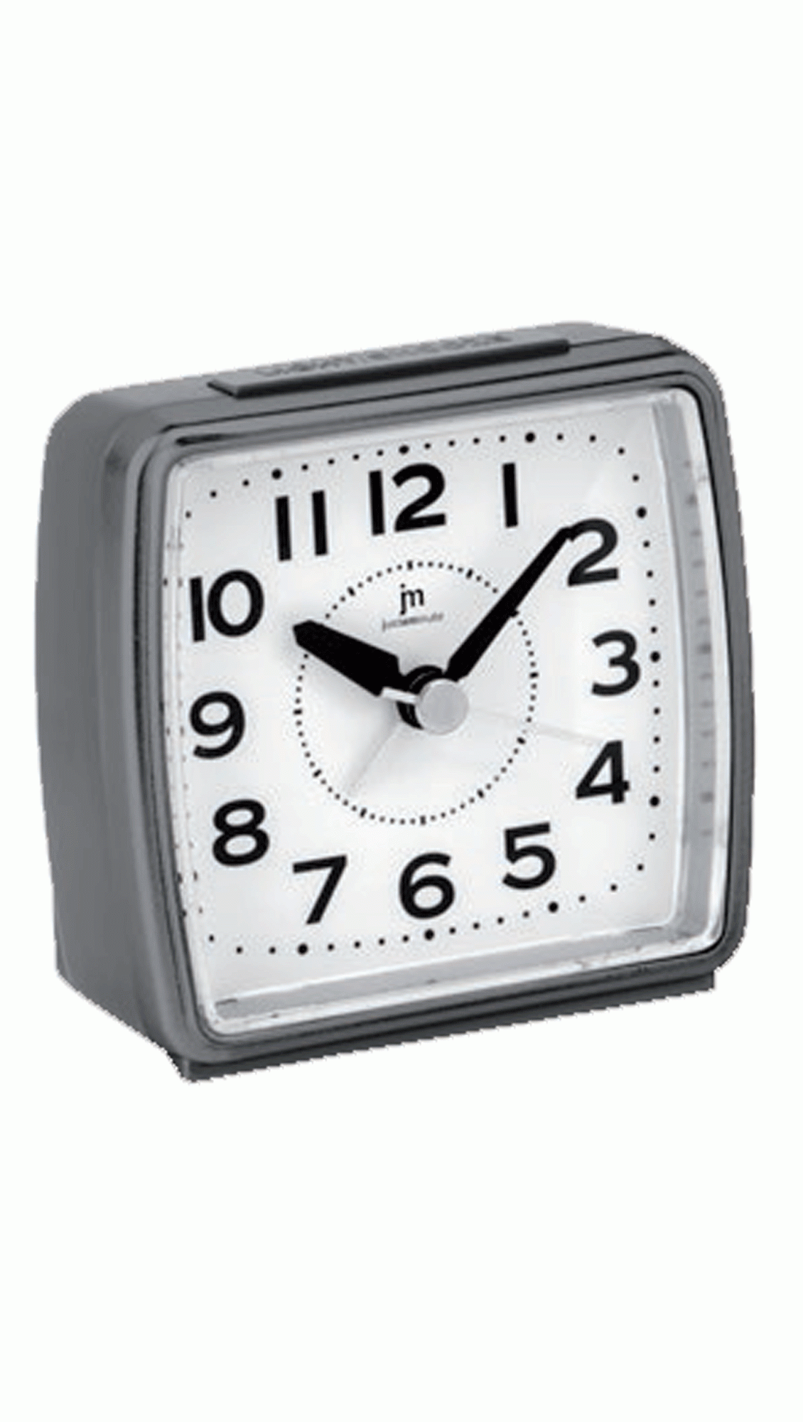 Justaminute Desk Clock & Alarm Clock Gray with White Dial JA7050G