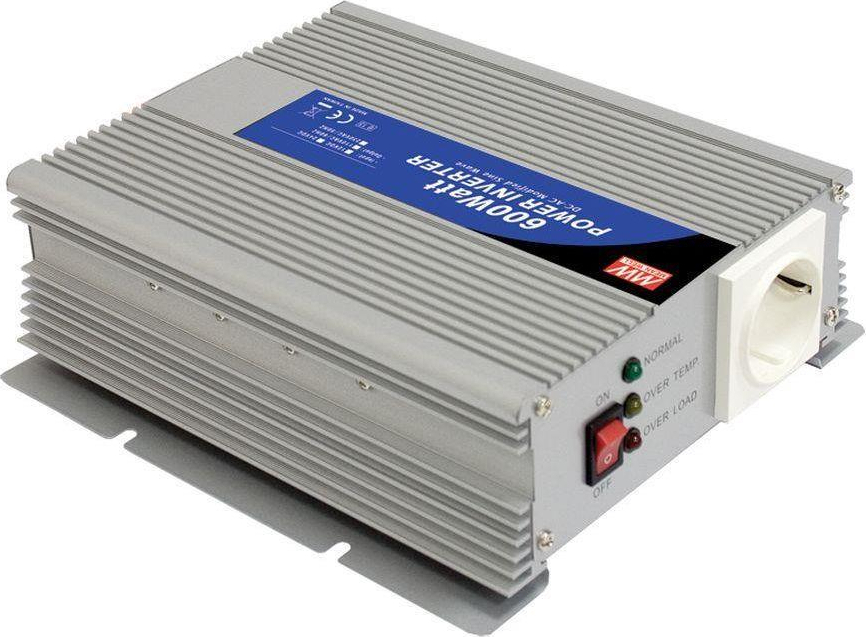 Mean Well A301-600-F3 Inverter Τροποποιημένου Ημίτονου 600W 12V Μονοφασικό