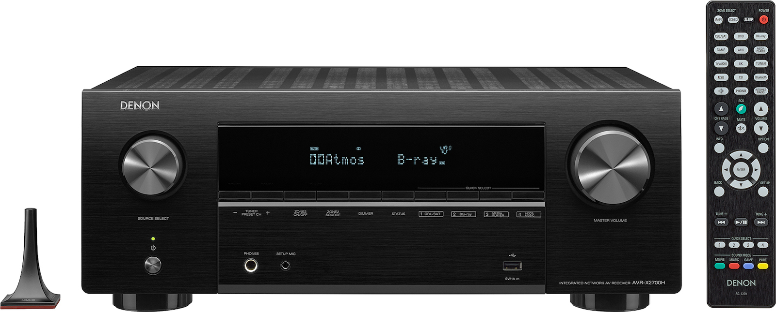 Denon AVR-X2700H Ραδιοενισχυτής Home Cinema 4K/8K 7.2 Καναλιών 95W/8Ω 150W/6Ω με HDR και Dolby Atmos Μαύρος