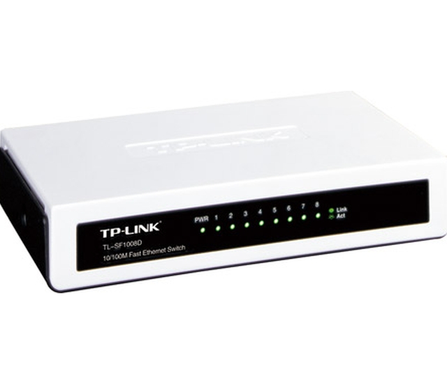 TP-LINK TL-SF1008D v11 Unmanaged L2 Switch με 8 Θύρες Ethernet