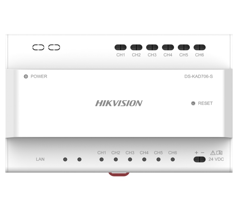 Colector de datos Hikvision DS-KAD706-S para sistemas CCTV de 2 cables