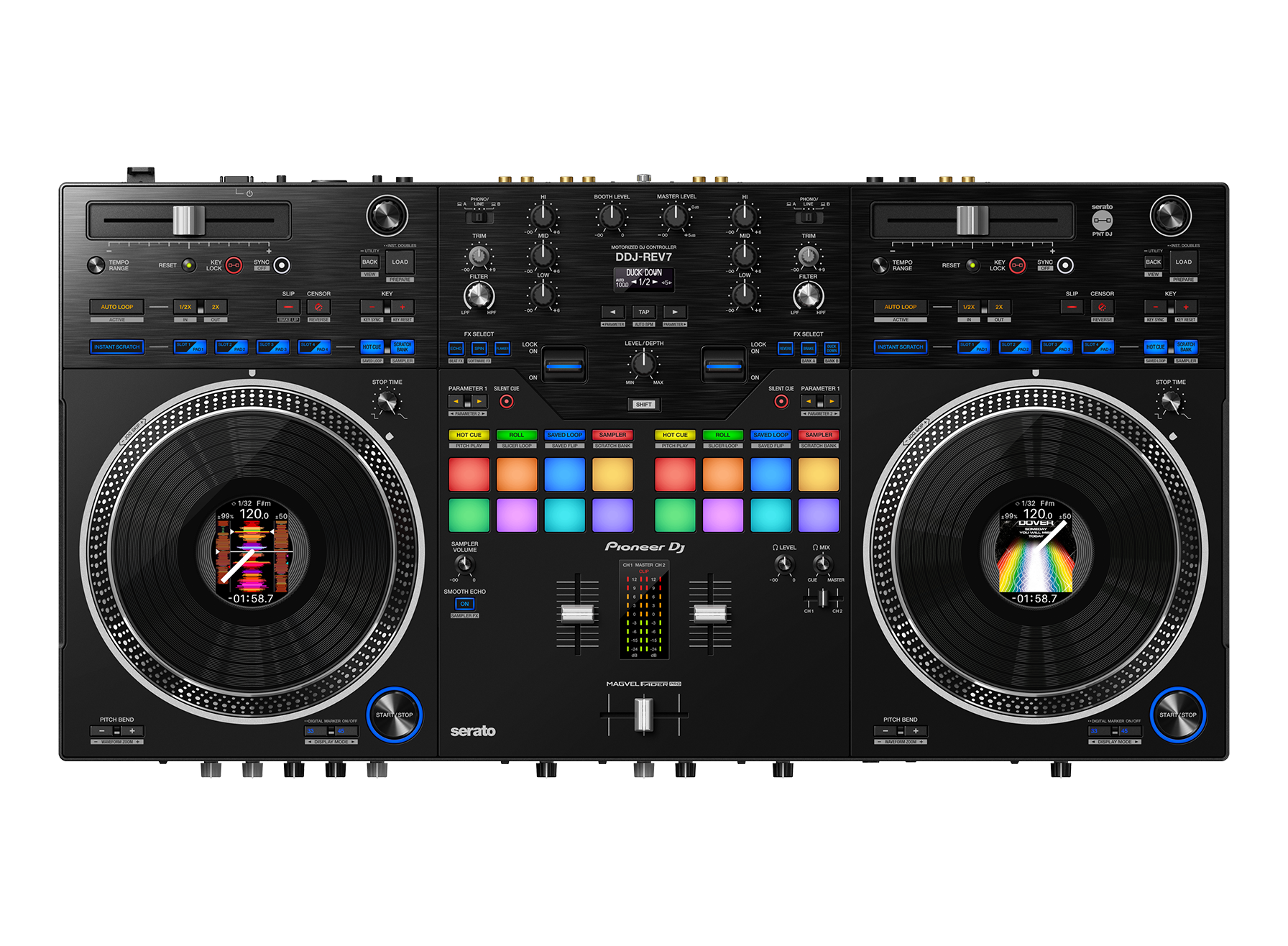 Pioneer DJ Controller DDJ-REV7 σε Μαύρο Χρώμα