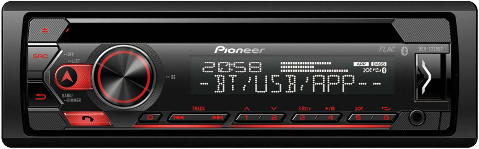 Radio CD USB Bluetooth Pioneer DEH-S320BT 4x50 Vatios