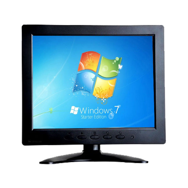 POWERTECH Monitor 8 TFT-LCD Black M-8008-B