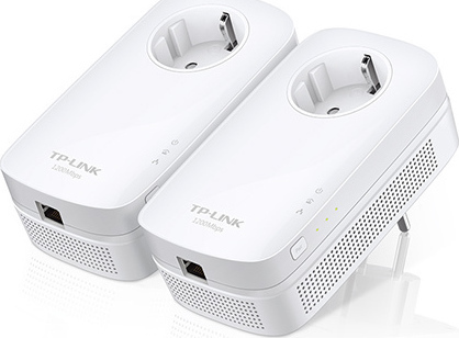 TP-LINK TL-PA8010P KIT v1 Powerline Dual for Wired Connection with Passthrough Socket and Gigabit Ethernet Port