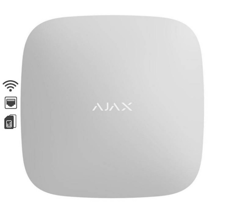 Panel de alarma inalámbrico blanco Ajax Hub Plus