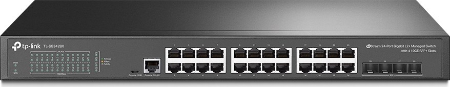 TP-LINK TL-SG3428X v1 Managed L2 Switch με 24 Θύρες Ethernet και 4 SFP Θύρες