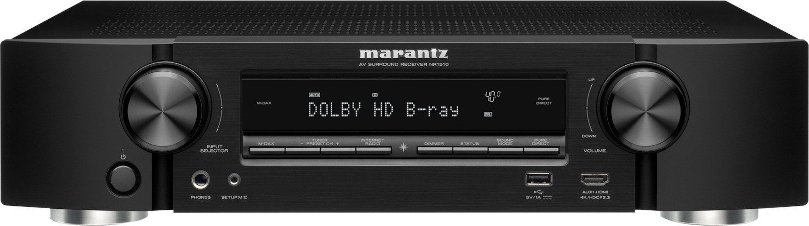 Marantz NR-1510 Amplificador Home Cinema 4K Negro