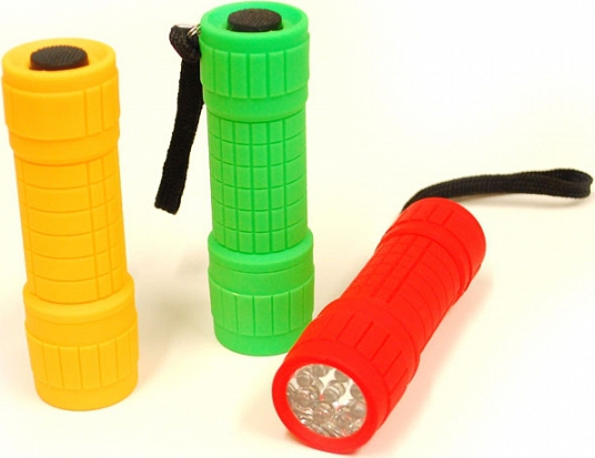 Arinsal Europa, 1572, Handheld flashlight with 12 LEDs in various colors