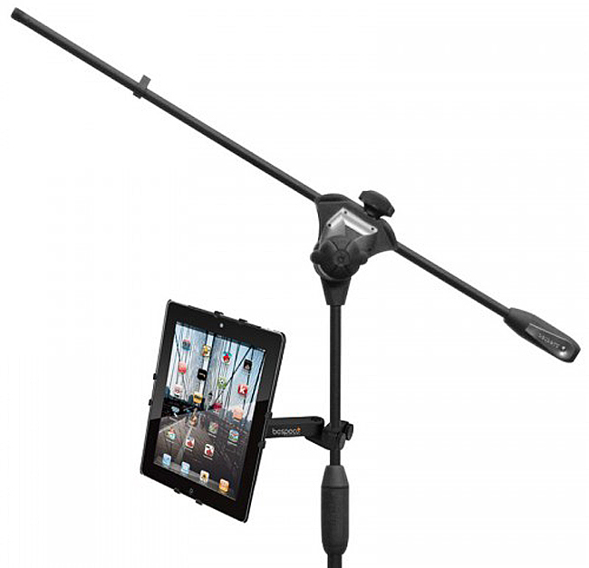 Bespeco, TAB-100, Tablet stand with microphone stand