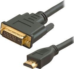 Powertech, CAB-H023, Kαλώδιο 1.5m. HDMI σε DVI