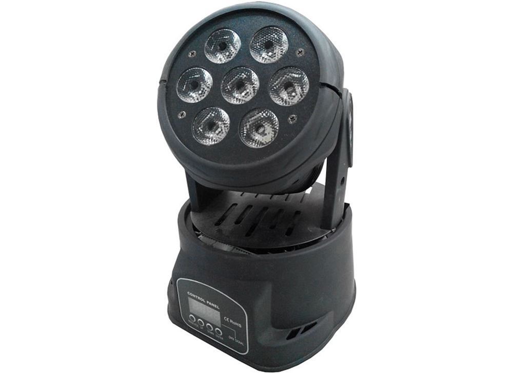 Staray, ST-1025, Κινούμενη κεφαλή Beam/Wash LED, 7X10W RGBW σε μαύρο