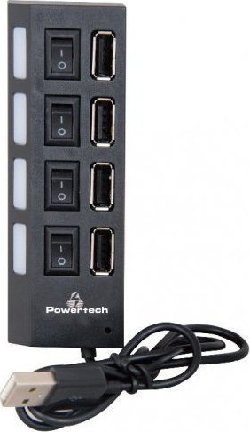 Powertech, PT-112, USB HUB 4 ports