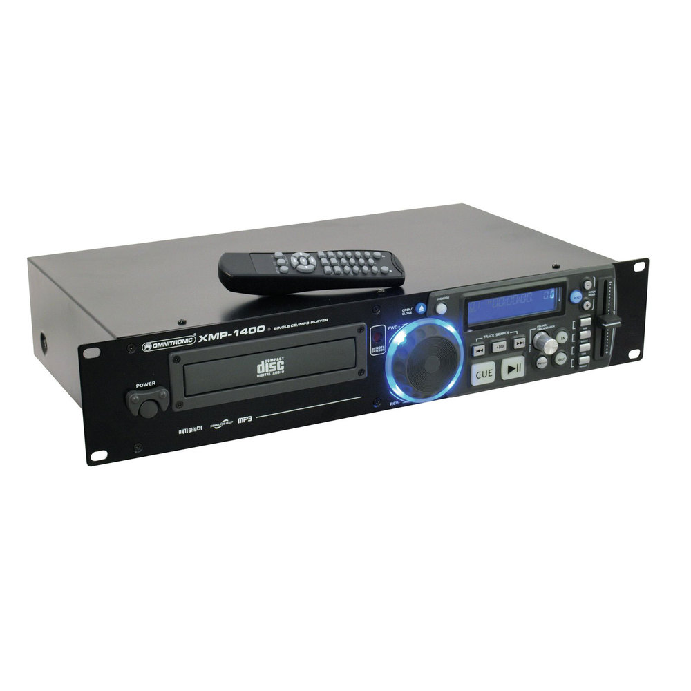 REPRODUCTOR DE CD/MP3 MONO OMNITRONIC MONTABLE EN RACK - XMP-1400