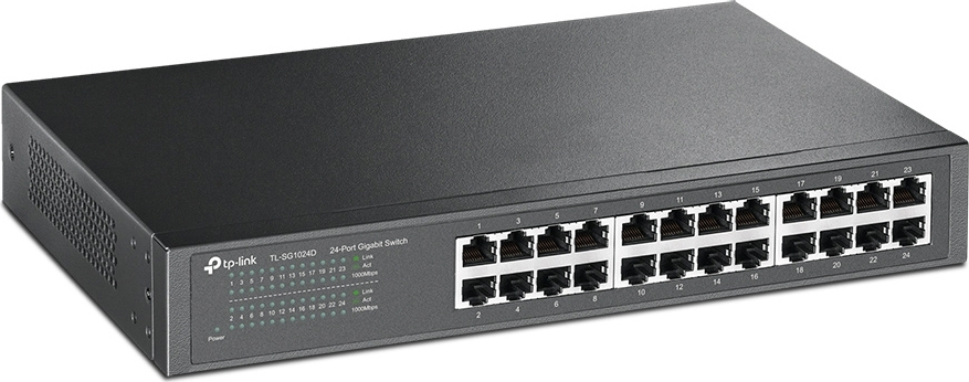 TP-LINK TL-SG1024D V9 Unmanaged L2 Switch με 24 Θύρες Gigabit (1Gbps) Ethernet