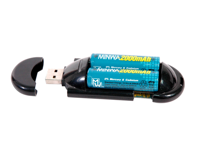Minwa MWU112 Ni / Cd / Ni-MH Battery Charger Size AA / AAA