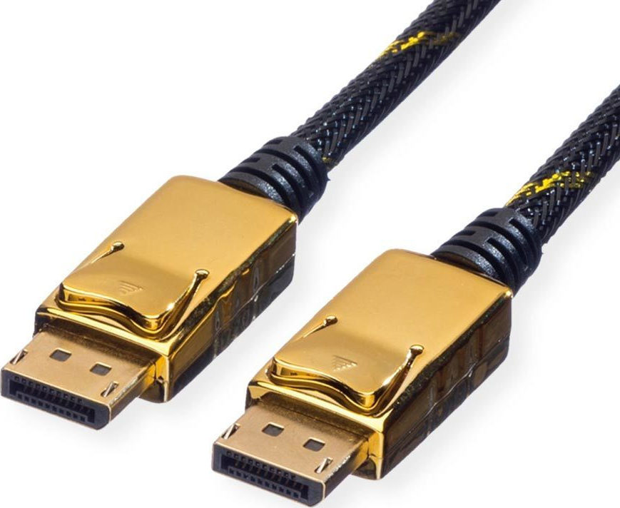 Roline 11.04.5645-10 Display Port Cable 2M Gold Plated (4K)